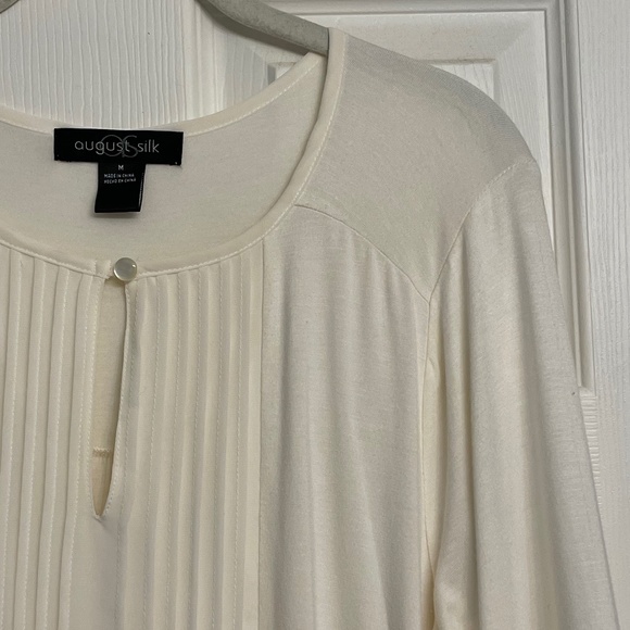 August Silk Pleated Front Blouse - Picture 7 of 12